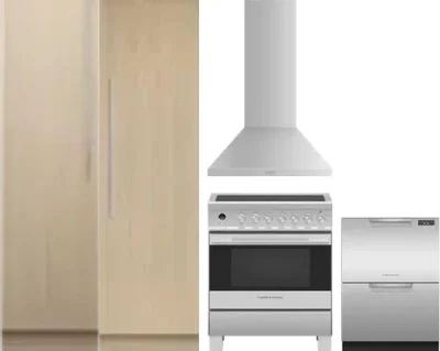 5 Piece Package Includes Refrigerator, Freezer, Range, Hood And Dishwasher